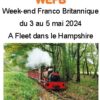 Week-end Franco Britannique 3 au 5 mai 2024