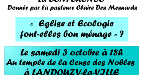 Conférence « Eglise et Ecologie »